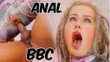 Hard Anal Fuck – BBC for Tattoo Slut – she takes it balls deep in her asshole – ATM