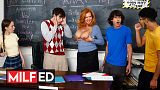 MILFED – Andi James Is So Horny So She Secretly Blows Nade Huge Cock While In Class